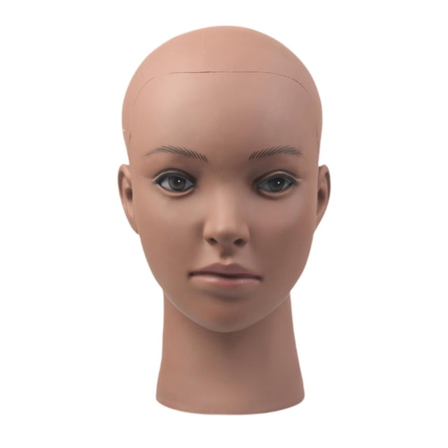 Cabeza de maniquí, soporte de pelucas calvas para el estilo de la peluca, el cabezal de la cabeza de maniquí multipropósito profesional para el salón