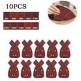 thumbnail image 3 of 10pcs Sanding Paper 40-400Grit Mouses Sanding Sheets Pad 4 Holes Polishing Disc, 3 of 6