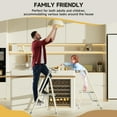 thumbnail image 3 of UNICOO® Foldable Toddler Tower - 2-Step Ladder for Adult, Toddler Tower Foldable & Compact - Foldable Kitchen Tower, Kids Step Stool, Folding Toddler Tower for Kitchen & Bathroom (Smoky Gray), 3 of 9