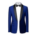 thumbnail image 3 of Traje de fiesta de esmoquin Formal ajustado Terno Masculino ajustado para hombre/chaqueta de Blazers de boda para novio, abrigo de vestir de talla asiática, 3 of 5