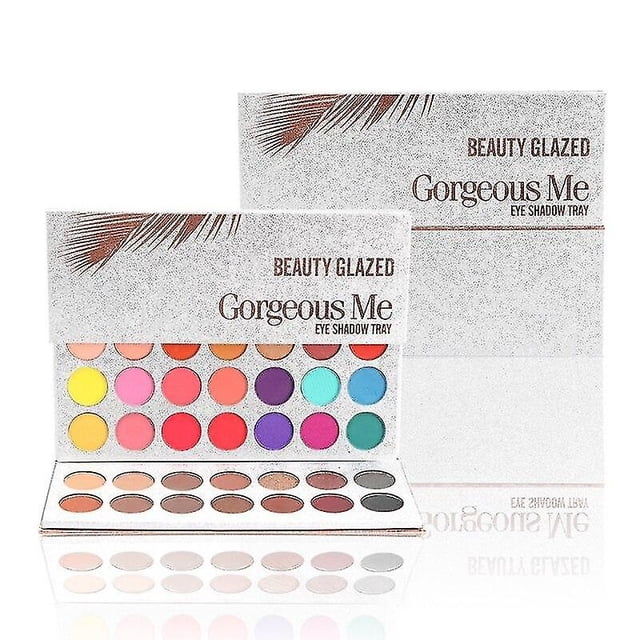 Paleta de sombras de ojos HUOGUO, 63 colores, maquillaje mate con purpurina