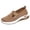 Brown, variant on Womens Breathable Slip on Mules Cut out Summer Beach Closed Toe Comfortable Clogs Mesh Soft Sole Arch Support Backless Outdoor Sneakers Brown Size 6.5