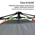 thumbnail image 4 of Christmas Gifts Clearance! SHENGXINY Camping Tent Clearance Automatic Tent Rain and Sun Protection A That Open Automatic Tent 2 Seconds Quickly Open Camping Tent Orange, 4 of 8