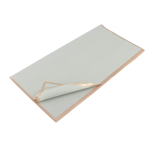 20 piezas de papel de regalo de flores impermeable simple para caja de regalo de boda San Valentín Plata