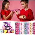 thumbnail image 6 of 100Pcs Valentine's Day Slap Bracelets, Valentine Party Favors Snap Wristbands for Kids Exchange Gifts, Goodies Stocking Stuffers, Classroom Prizes, 6 of 6