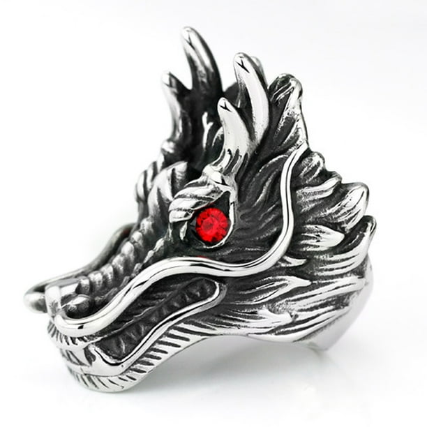 Anillos de personalidad Accesorios de estilo de estudiante Anillo de animal retro Suministro de joyería de aleación para Bar de vacaciones Ropa, zapatos y accesorios Miscelánea Como se muestra Nº 11 Sonducket AP010676-05B