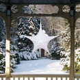 thumbnail image 2 of Northlight Tinsel Foldable Glitter Christmas Star Outdoor Decoration - 30" - White, 2 of 4