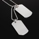 thumbnail image 3 of Collar de Cadena de de Doble Etiqueta de Perro de material acero Inoxidable de Tono Plateado Colgante Mujeres Hombres Joyería de Moda Hugo Collar de acero inoxidable, 3 of 5