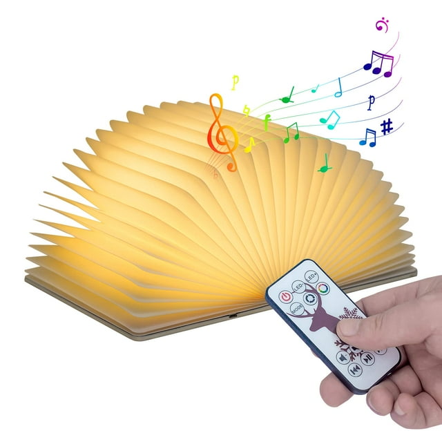 Lámpara decorativa inteligente para libros de música QXMGCBOK 3D Dragon Speaker