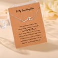 thumbnail image 5 of Gifts For Women: Dainty Wave Necklace - Perfect For Best Friend, Sister, Mom, Daughter; Ideal For Christmas, Valentine's Day, Birthday, Mother's Day, 5 of 6