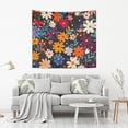thumbnail image 2 of Yayeee Tapestry Wall Hanging for Bedroom 90" x 60" Living Room Home Wall Art Decor, Bright Colorful Flowers Pattern, 2 of 7