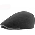 thumbnail image 5 of CoCopeaunts Newsboy Hat Wool Autumn Winter Hat Beret Adjustable Ivy Flat Cap Artist Painter Beret Hat Male Female Cabbie Hat, 5 of 7