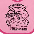 thumbnail image 4 of Inktastic Summer Vacation Mode Delray Beach Florida Boys or Girls Baby Bib, 4 of 4