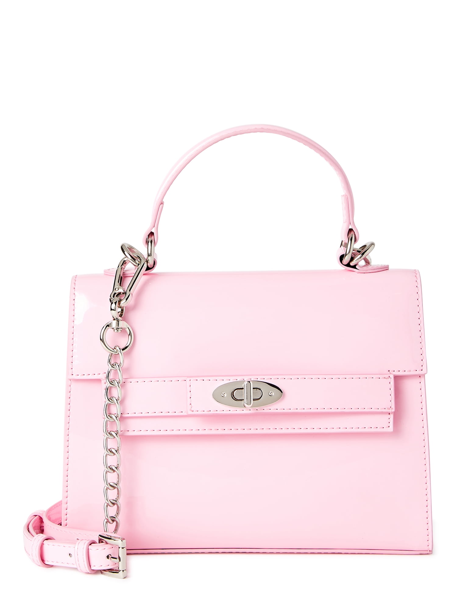 Madden NYC Women's Boxy Top Handle Bag Light Pink