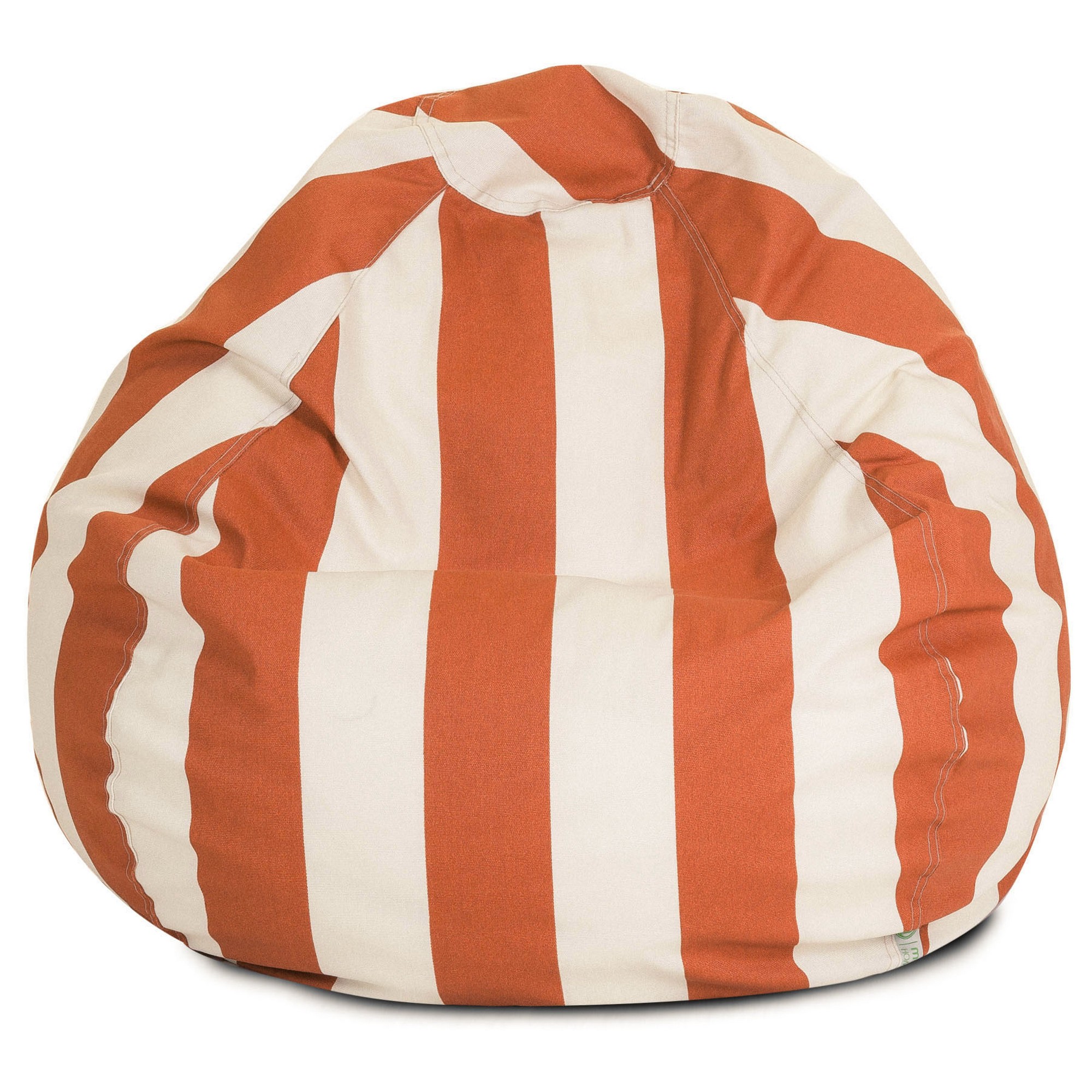 Majestic Home Goods Vertical Stripe Large Classic Bean Bag Chair