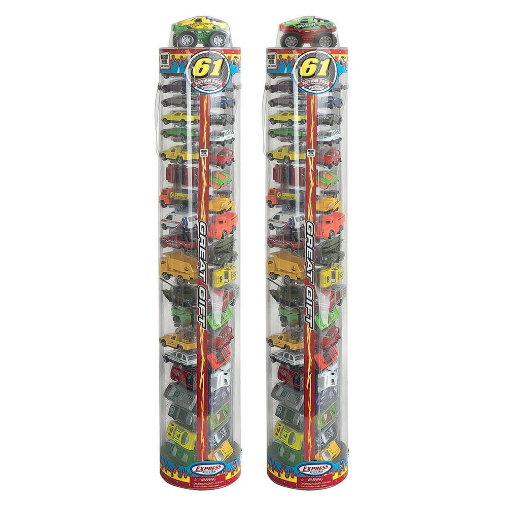 Express Wheels Car Toys Tube Set, 61 pc.