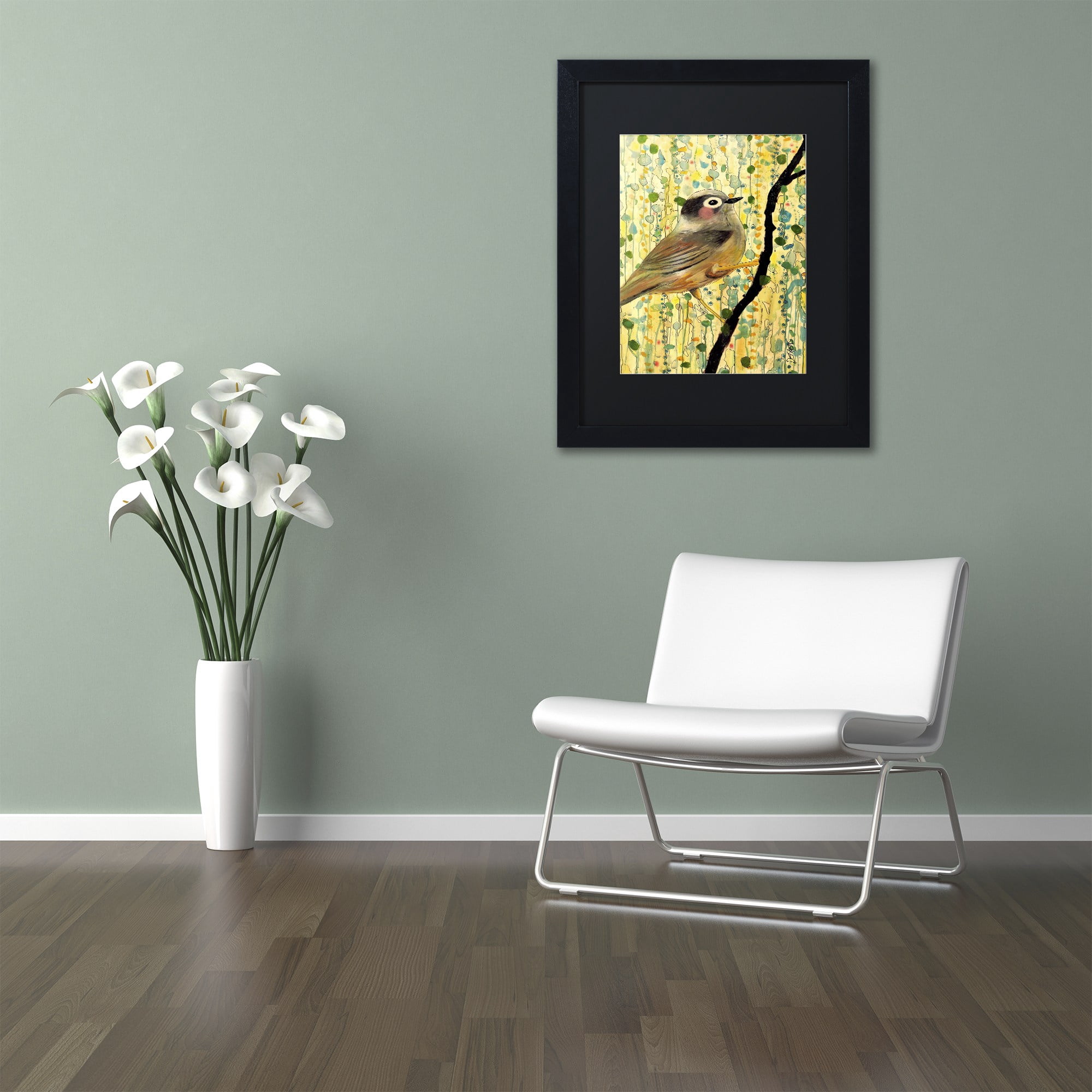 Sylvie Demers 'Monsieur' Black Matted Framed Art