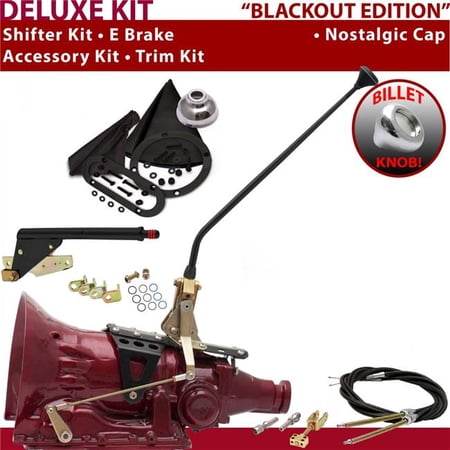 American Shifter 4L60E Shifter Kit Black 16 in. E Brake Cable Trim Kit for F29EA