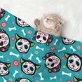 thumbnail image 2 of Pofeuu Skull Cat Print Puppy Blanket,Dog Blankets,Pet Blanket Cozy Cat Blankets for Indoor Cats, Fuzzy Pet Blanket for Kitten Doggy Dog Blankets-Small, 2 of 8