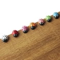 thumbnail image 4 of Naierhg 100Pcs Ladybugs Smooth Charming Colorful 3D Ladybugs Ornaments, 4 of 8