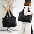 thumbnail image 2 of ZOOEASS Women Fashion Large Tote Shoulder Handbag Waterproof Tote Bag Multi-function Nylon Travel Shoulder, 2 of 8