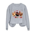 thumbnail image 5 of HOMBOM Athletic Sweatshirts for Women Festive Merry Crewneck Christmas Graphic No Hood Ladies Sweatshirt Xmas, 5 of 6