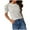 Gray, variant on pstuiky Summer Tops for Women 2024, Women's Short Puff Sleeve Knit Tops Trendy Crewneck Striped T-Shirts Casual Summer Blouses Work Shirts for Women 0 Amazing Prices Tops