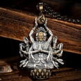 thumbnail image 5 of Necklace Eight Patron Saint Buddha Pendants Men and Women,Retro Copper Necklaces Amulet Pendant Day Tathagata Buddha, 5 of 6
