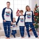thumbnail image 2 of Pijamas familiares navideños a juego, conjuntos de pijamas verdes, Papá Noel, ciervo, Fly, en julio, 2 of 4