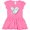 Raspberry with Polka Dots, variant on Inktastic Lung Cancer Awareness White Ribbon Around Heart Girls Baby Dress