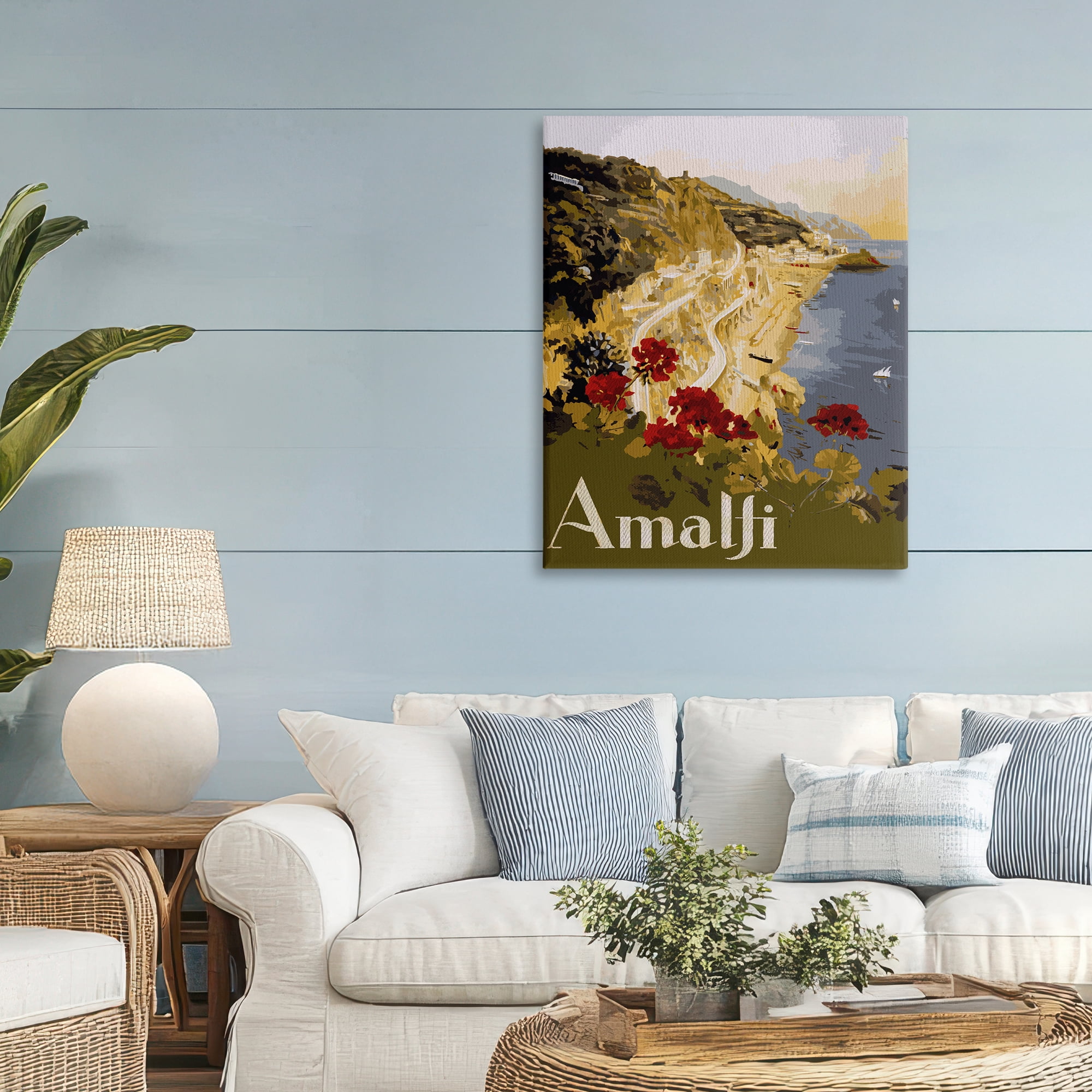 Stupell Industries Picturesque Amalfi Coast Canvas Wall Art, design by Lil' Rue