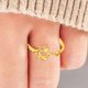 thumbnail image 3 of Estrella de David Zircon Anillo para Mujeres Magen David Wiccan Anillos Ajustable Joyería, 3 of 3