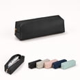 thumbnail image 6 of WONDBA PU Leather Pencil Case with zipper, simple style Black, 6 of 6