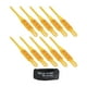 thumbnail image 4 of Cadenas de nieve Sharpla 10 cadenas genéricas para neumáticos de coche amarillo, 4 of 8