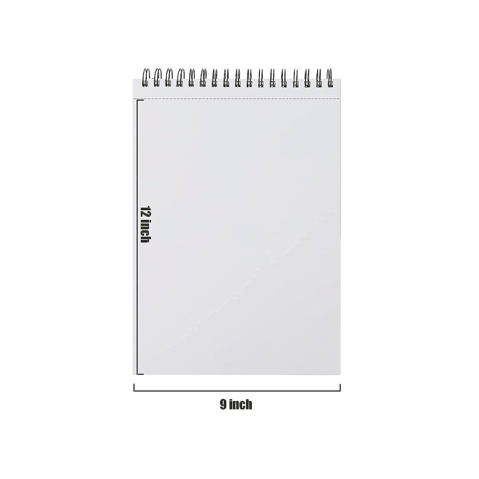 9" X 12" Sketch Book,Blank Drawing Books,Top Spiral Bound Sketch Pad & 0.09" Thick Cardboard Under,100 Sheets 68lb/100gsm Acid-Free White Sketch Paper For Artists Beginners & Enthusiast(Black)