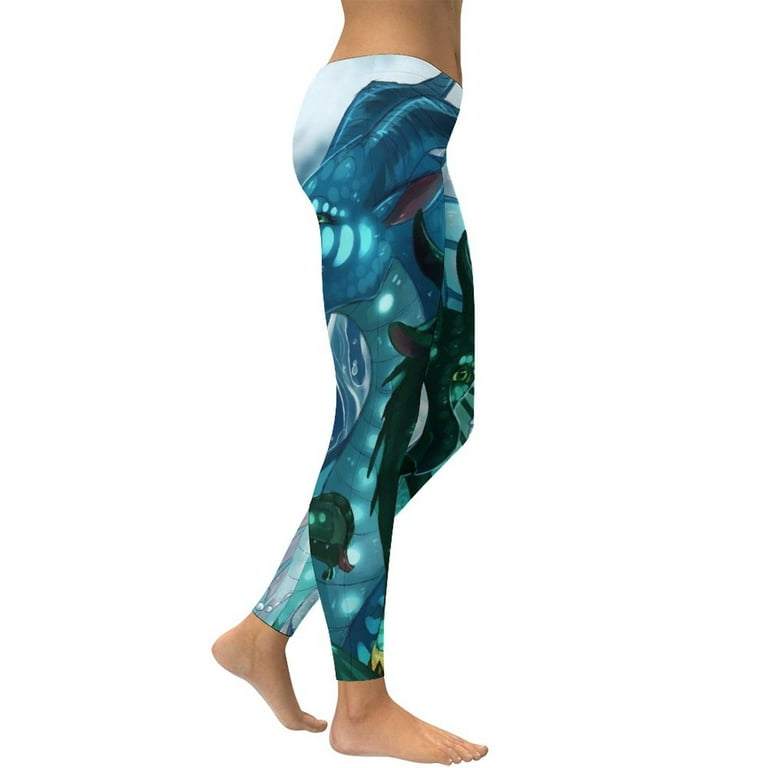 Dragon Wings Of Fire Women's Yoga Pants High Waisted Tummy Control Non  See-Through Running Workout Yoga Leggings Pants 