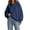 Navy, variant on cocolona Oversized Hoodies for Women Long Sleeve Pullover Solid Color Sweatshirts Casual Hooded Fall Trendy Outfits