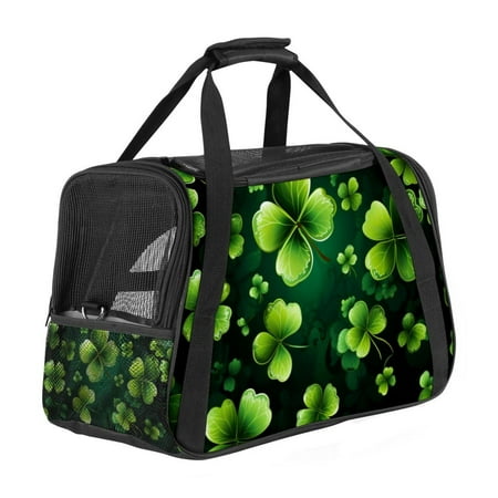 Fabric Dog Carrier Bag with Nylon Webbing Strap - Durable 900D Oxford Cloth Pet Tote for Travel and Outings  17x10x11.8 Inches.