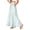 Sky Blue, variant on Women's Polka Dot Line Print Elegant Satin A-line Slimming Midi Skirt Black L