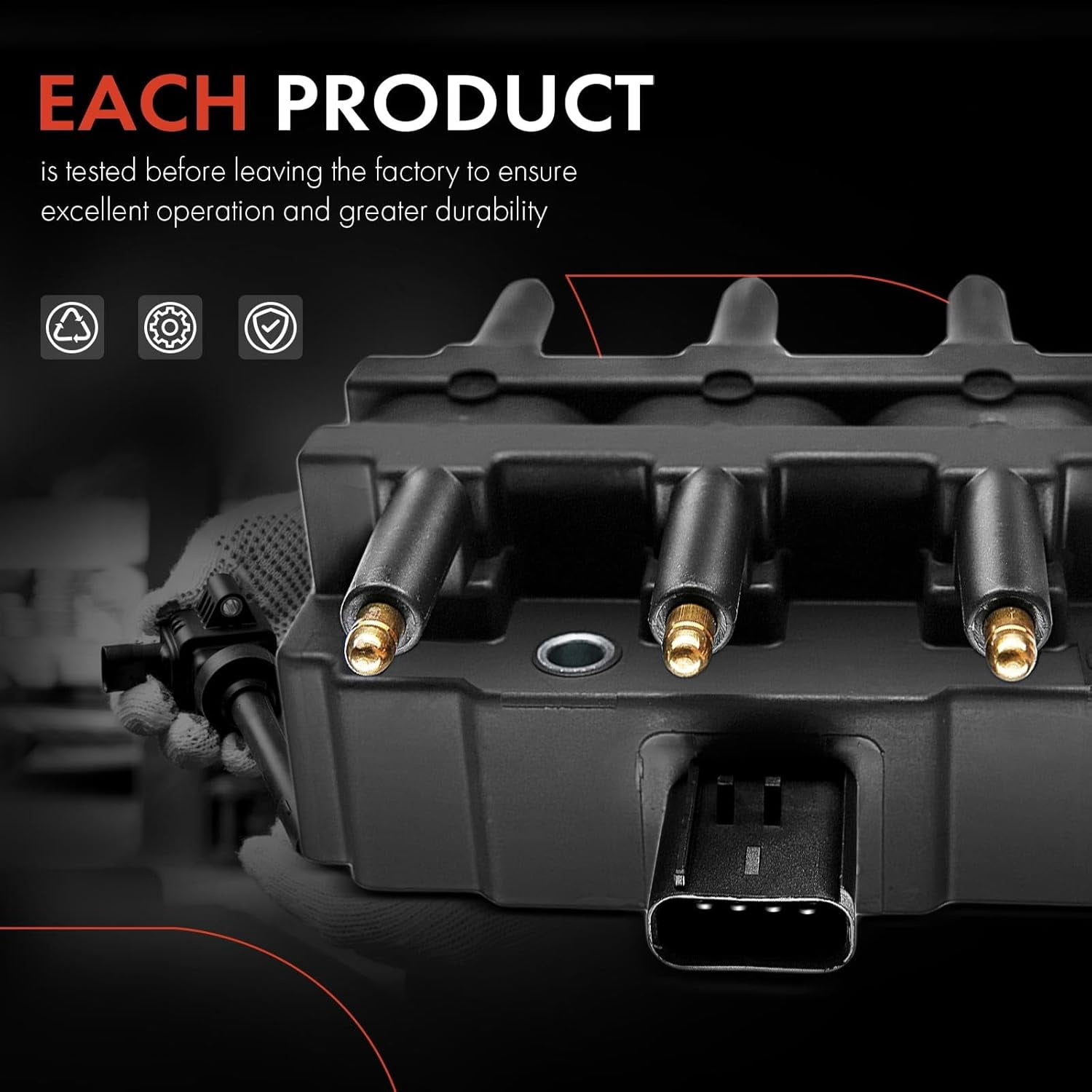 A-Premium Ignition Coil Pack Replacement for Town & Country Voyager Pacifica Dodge Caravan Grand Caravan Wrangler Routan 3.3L 3.8L Fits select: 2008 ,2011 JEEP WRANGLER UNLIMITED
