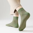 thumbnail image 4 of Wowstyle 5 Pairs Men's Cotton Athletic Socks Thin Mid Tube Mesh Ankle Socks Size 10-13, 4 of 7