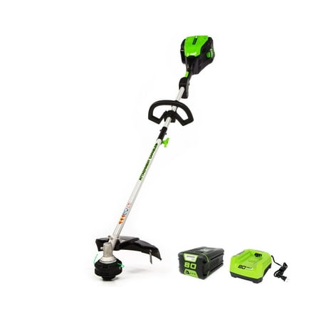 Greenworks 80V 16" Brushless Attachment Capable String Trimmer with 2.0 Ah Battery & Charger 2101102