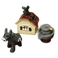 thumbnail image 2 of Flmtop 3 Pcs/set Figurines d'Animaux en Résine Imitation Haute Collection Micro Paysage Décor Miniature pour Maison Bureau, 2 of 9
