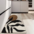 thumbnail image 4 of Black Boho Geometric and Plant Pattern Kitchen Rug Mat,Kitchen Runner Rugs Non Skid Washable,Decorative Kitchen Floor Mats for Kitchen,Sink,Laundry,17"X47", 4 of 5