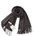 thumbnail image 4 of MEICHEN Scarf for Pretty Women Fashion Solid Comfortable Plush Neck Warmer Shawl Winter Themal Accessories Black, 4 of 4