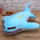 thumbnail image 4 of Lindo avión de peluche de pelusa suave para niños, adorable accesorio fotográfico, regalo de decoración para el hogar, azul, 40 cm, 4 of 13