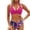 Hot Pink, variant on Women's Fashion Two Piece Bikini Set with Padded Wireless Bra Swimsuit for Women Beach Pool Swimming Cruise,Navy S