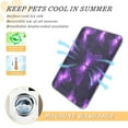 thumbnail image 5 of Pet Cooling Pad Foldable Self Cooling Mat Breathable Pet Cushion Sleep Pad for Dogs and Cats Glowing Butterflies Pattern M, 5 of 9