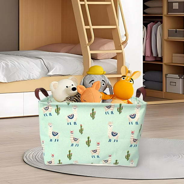Fiudx Cesta de Almacenamiento Plegable, Organizador de Ropa Impermeable, Contenedor para Juguetes Que Ahorra Espacio, Caja para Artículos Diversos Fácil de Limpiar, Ideal para La Oficina En Casa, Sol