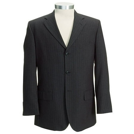 Men's Grey Pinstripe Suit Jacket